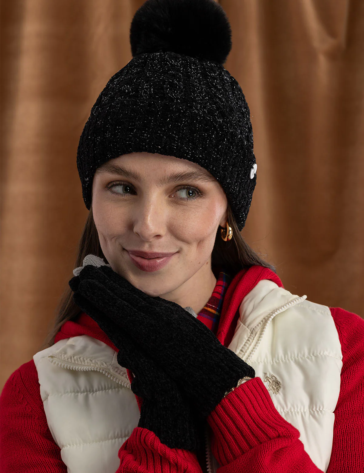 10371-ladies-pom-pom-fleece-beanie-and-glove-set-1.webp LADIES POM POM FLEECE BEANIE AND GLOVE SET