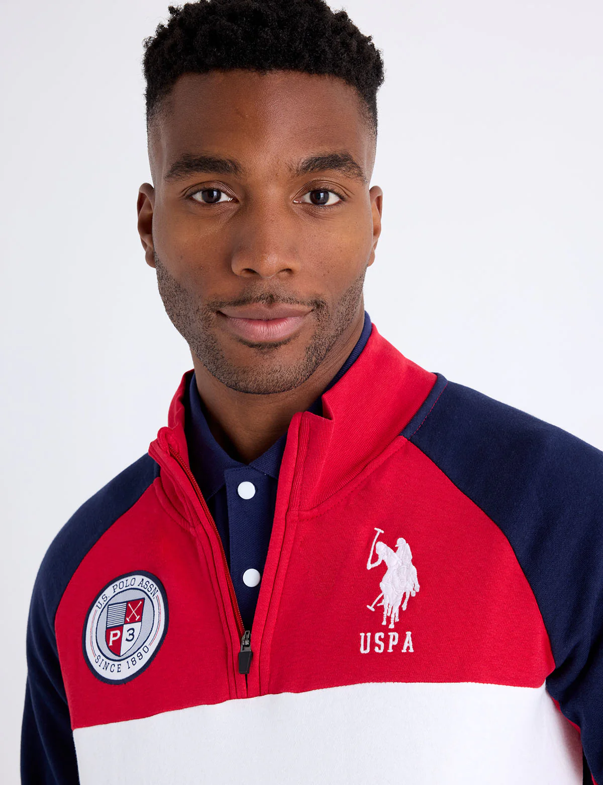10586-uspa-1-4-zip-colorblock-fleece-pullover-2.webp USPA 1/4 ZIP COLORBLOCK FLEECE PULLOVER