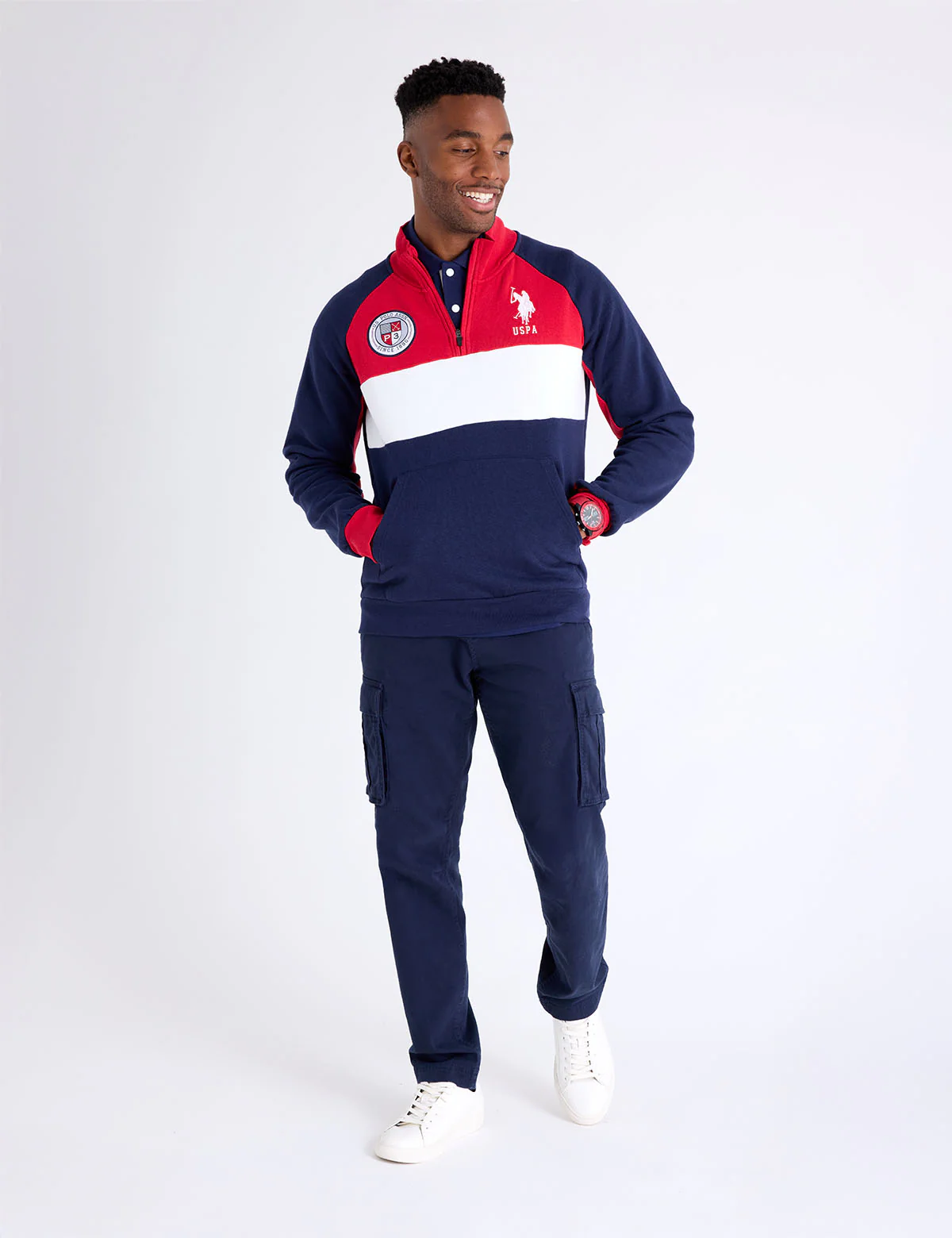 10586-uspa-1-4-zip-colorblock-fleece-pullover-3.webp USPA 1/4 ZIP COLORBLOCK FLEECE PULLOVER