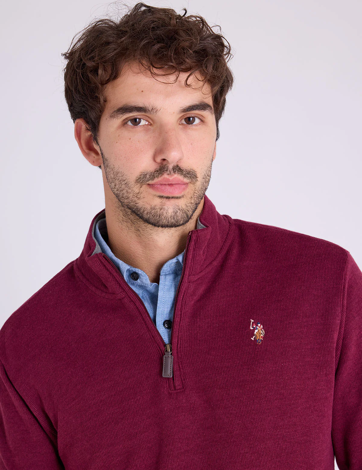 10971-1-4-zip-mock-neck-flatback-pullover-10.webp 1/4 ZIP MOCK NECK FLATBACK PULLOVER