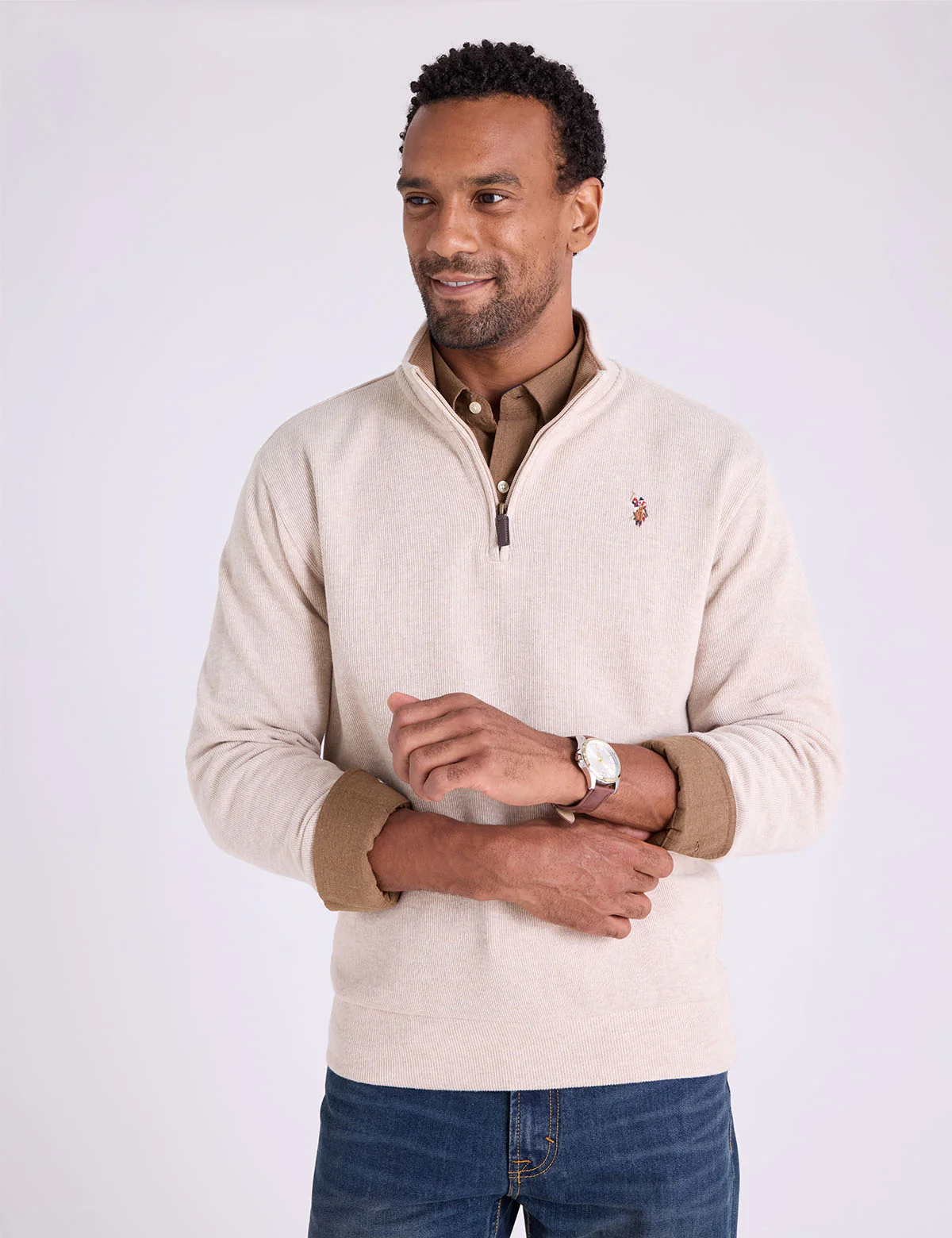 10971-1-4-zip-mock-neck-flatback-pullover-5.webp 1/4 ZIP MOCK NECK FLATBACK PULLOVER