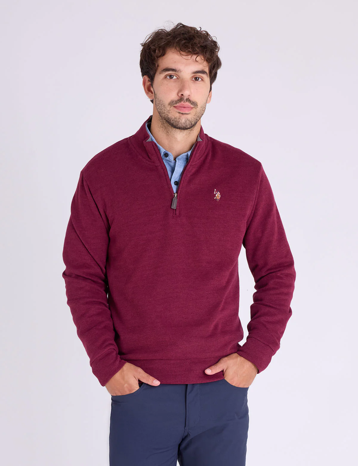 10971-1-4-zip-mock-neck-flatback-pullover-9.webp 1/4 ZIP MOCK NECK FLATBACK PULLOVER