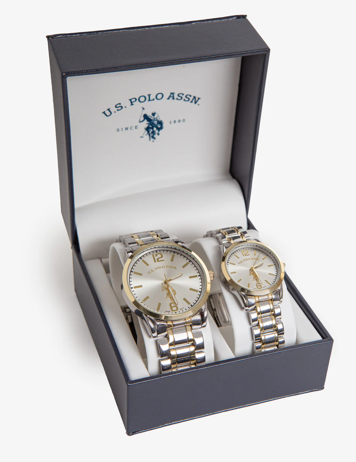 HIS AND HERS TWO TONE WATCH SET