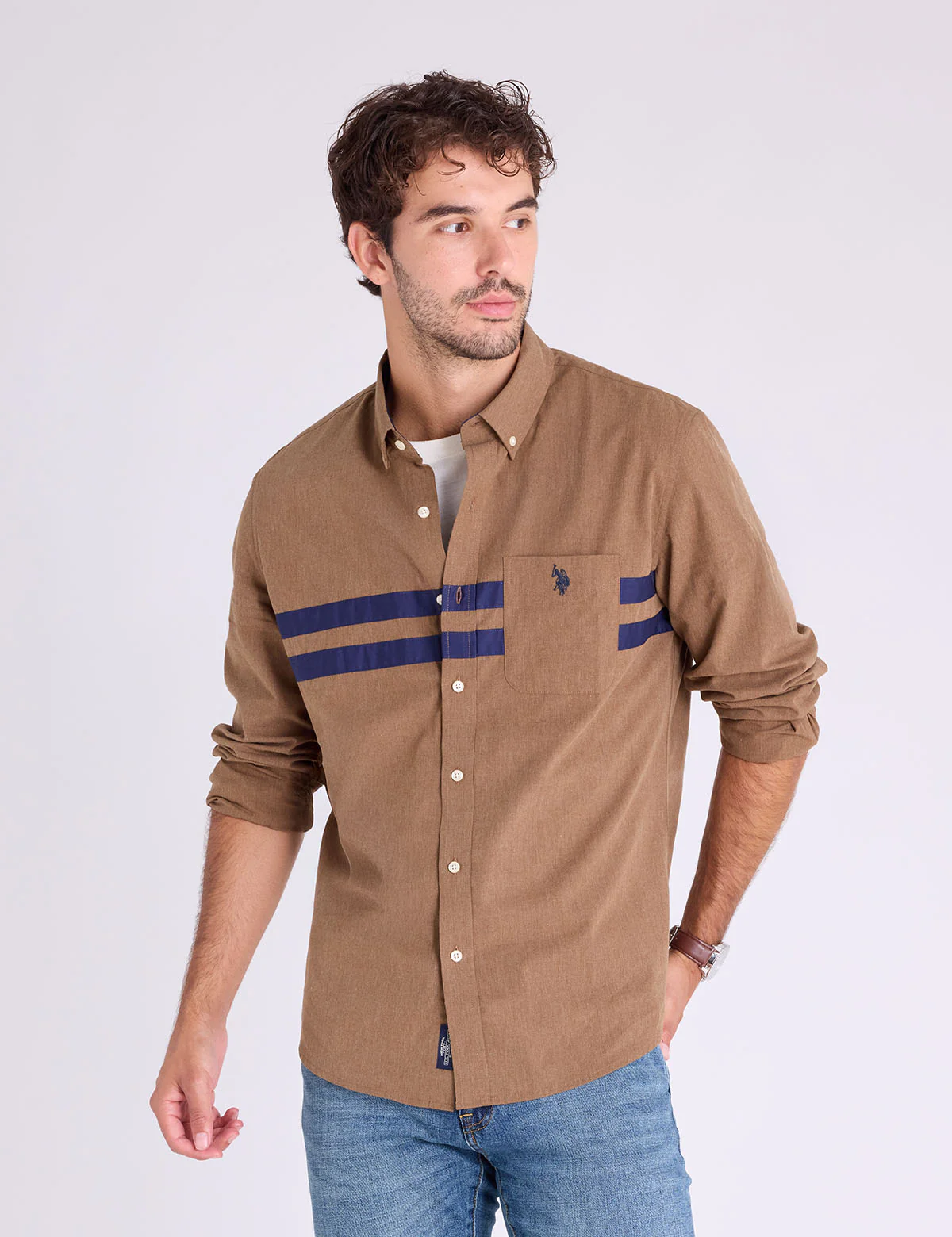 11514-long-sleeve-peached-heather-chest-stripe-shirt-1.webp LONG SLEEVE PEACHED HEATHER CHEST STRIPE SHIRT