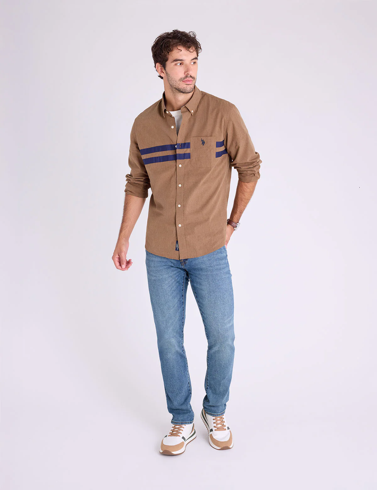 11514-long-sleeve-peached-heather-chest-stripe-shirt-3.webp LONG SLEEVE PEACHED HEATHER CHEST STRIPE SHIRT