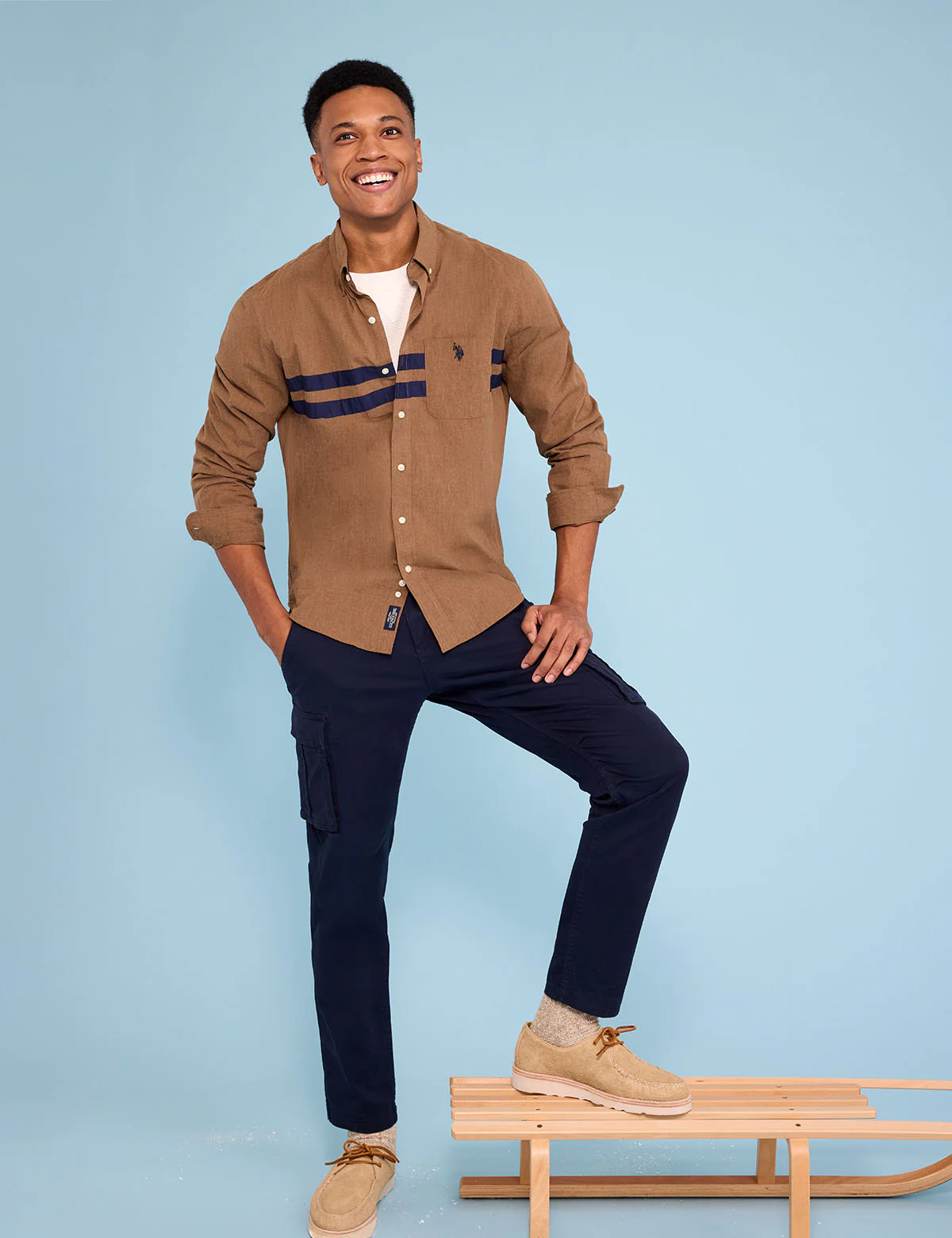 11514-long-sleeve-peached-heather-chest-stripe-shirt-5.webp LONG SLEEVE PEACHED HEATHER CHEST STRIPE SHIRT