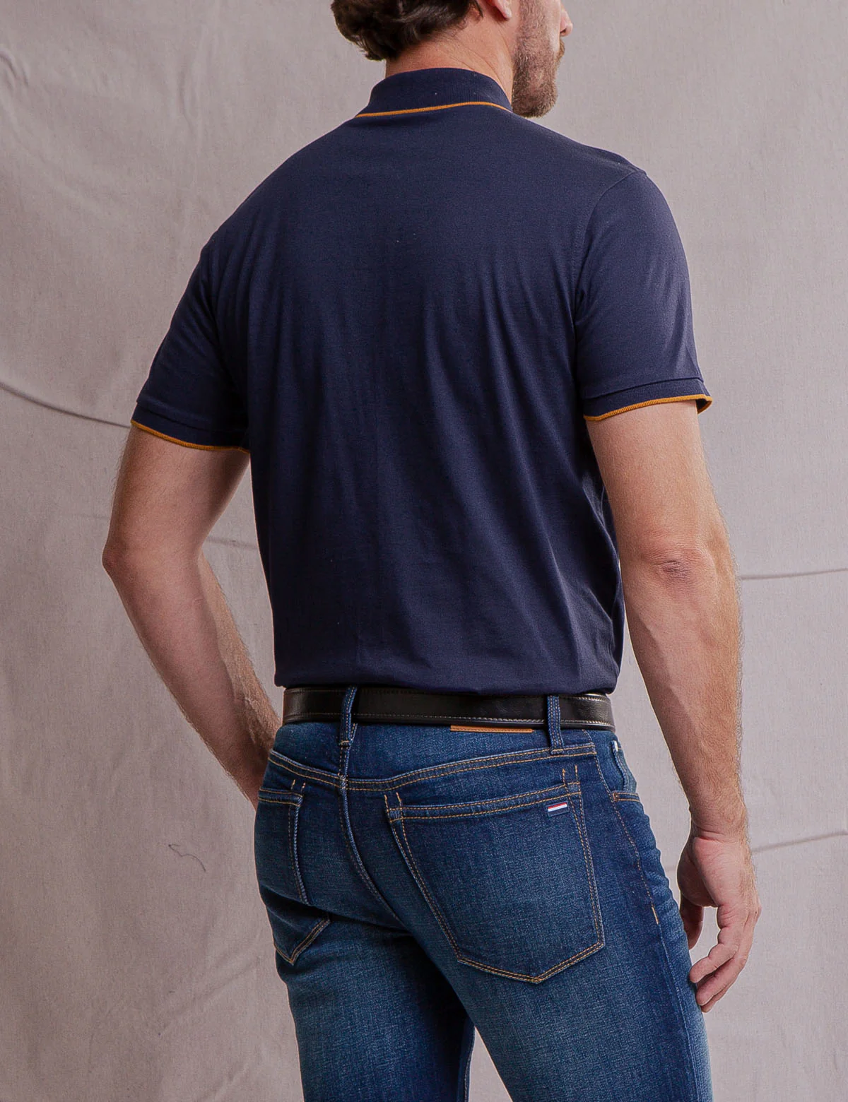 WHITE LABEL MERCERIZED COTTON POLO SHIRT