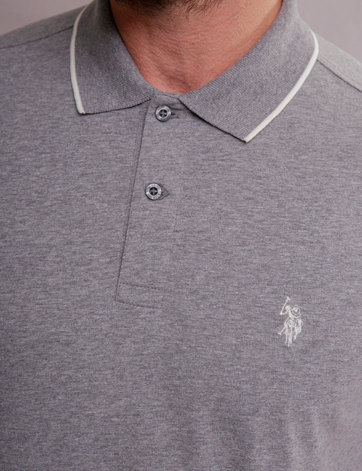 WHITE LABEL MERCERIZED COTTON POLO SHIRT