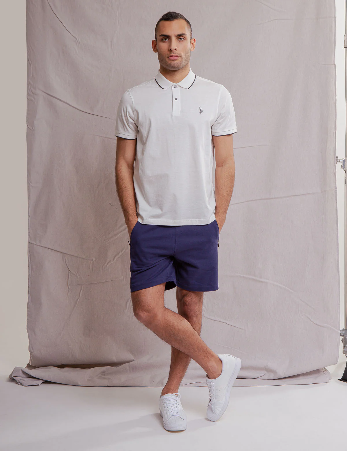 WHITE LABEL MERCERIZED COTTON POLO SHIRT