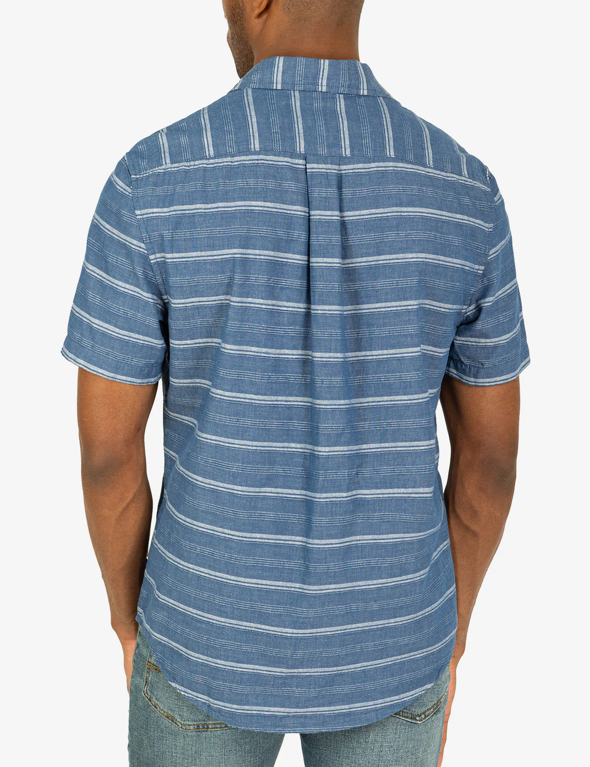 12250-white-label-stripe-short-sleeve-woven-shirt-11.webp WHITE LABEL STRIPE SHORT SLEEVE WOVEN SHIRT