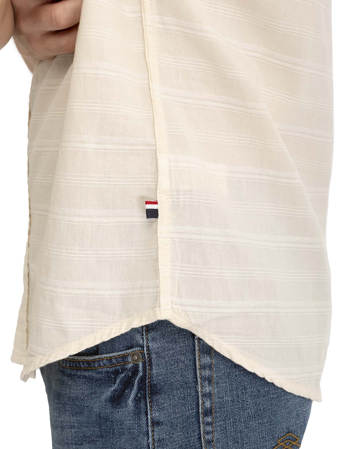 12250-white-label-stripe-short-sleeve-woven-shirt-17.jpg WHITE LABEL STRIPE SHORT SLEEVE WOVEN SHIRT