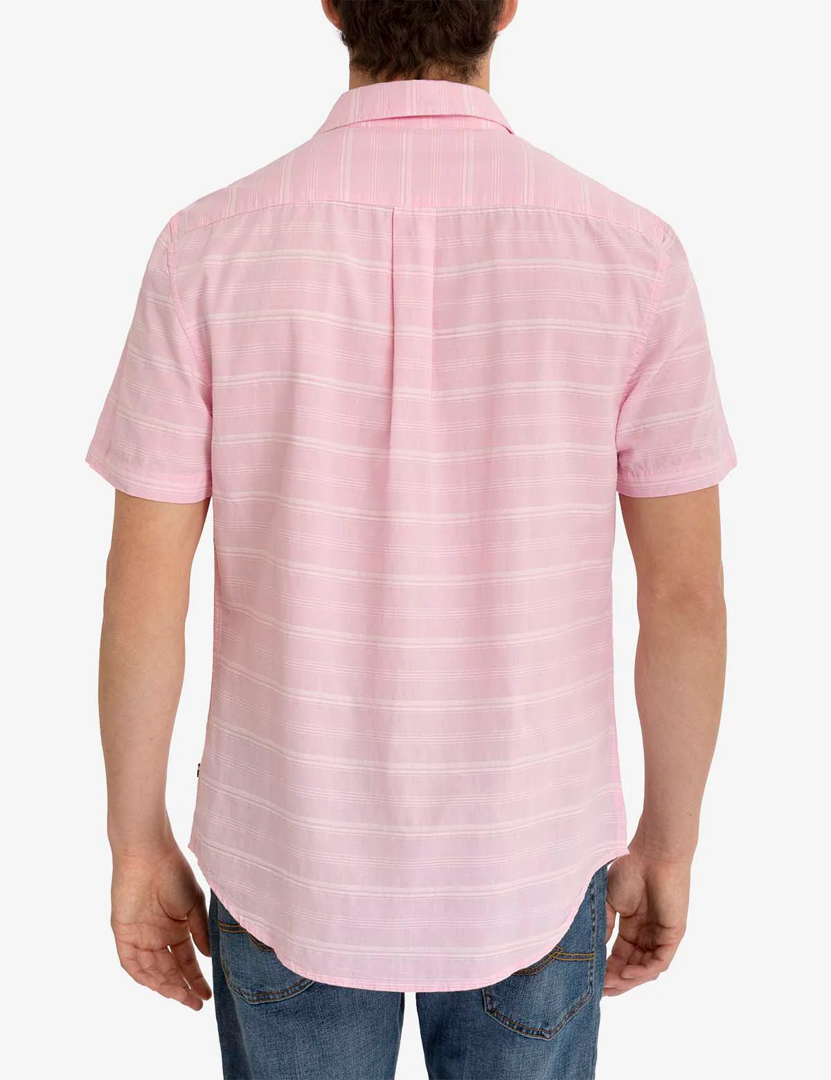 12250-white-label-stripe-short-sleeve-woven-shirt-5.webp WHITE LABEL STRIPE SHORT SLEEVE WOVEN SHIRT
