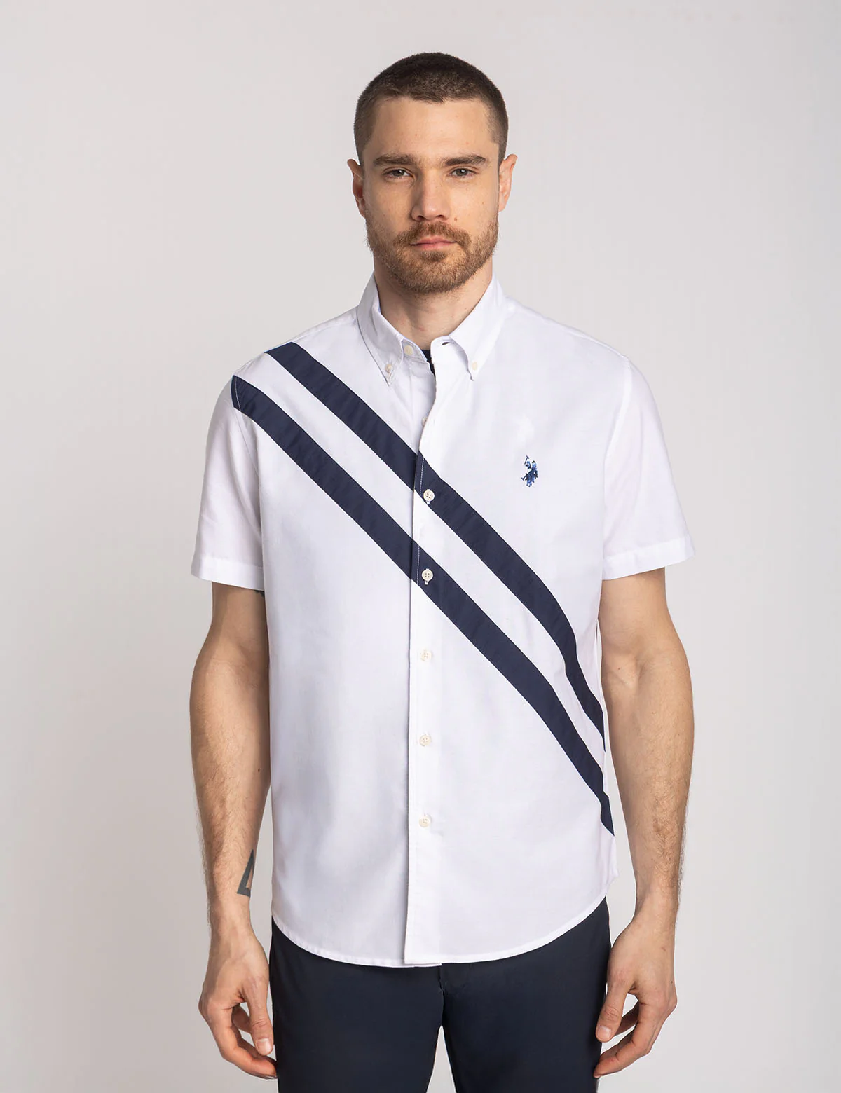 12685-short-sleeve-double-sash-oxford-shirt-1.webp SHORT SLEEVE DOUBLE SASH OXFORD SHIRT