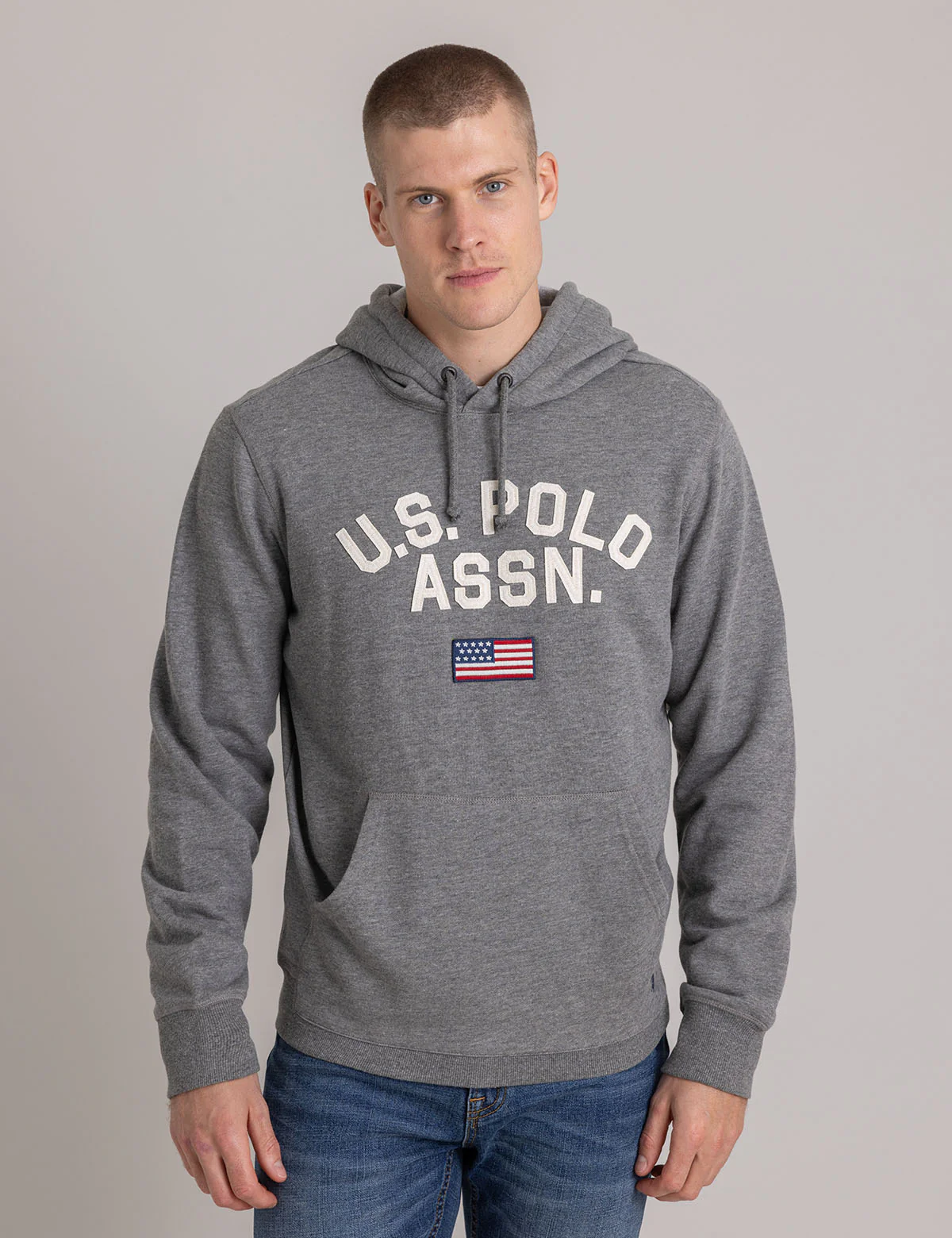 EMBROIDERED FRENCH TERRY PULLOVER HOODIE