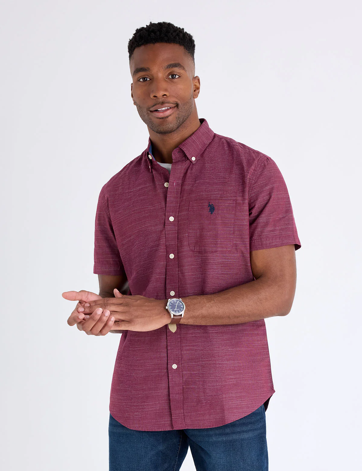 12945-short-sleeve-horizontal-texture-stripe-shirt-1.webp SHORT SLEEVE HORIZONTAL TEXTURE STRIPE SHIRT