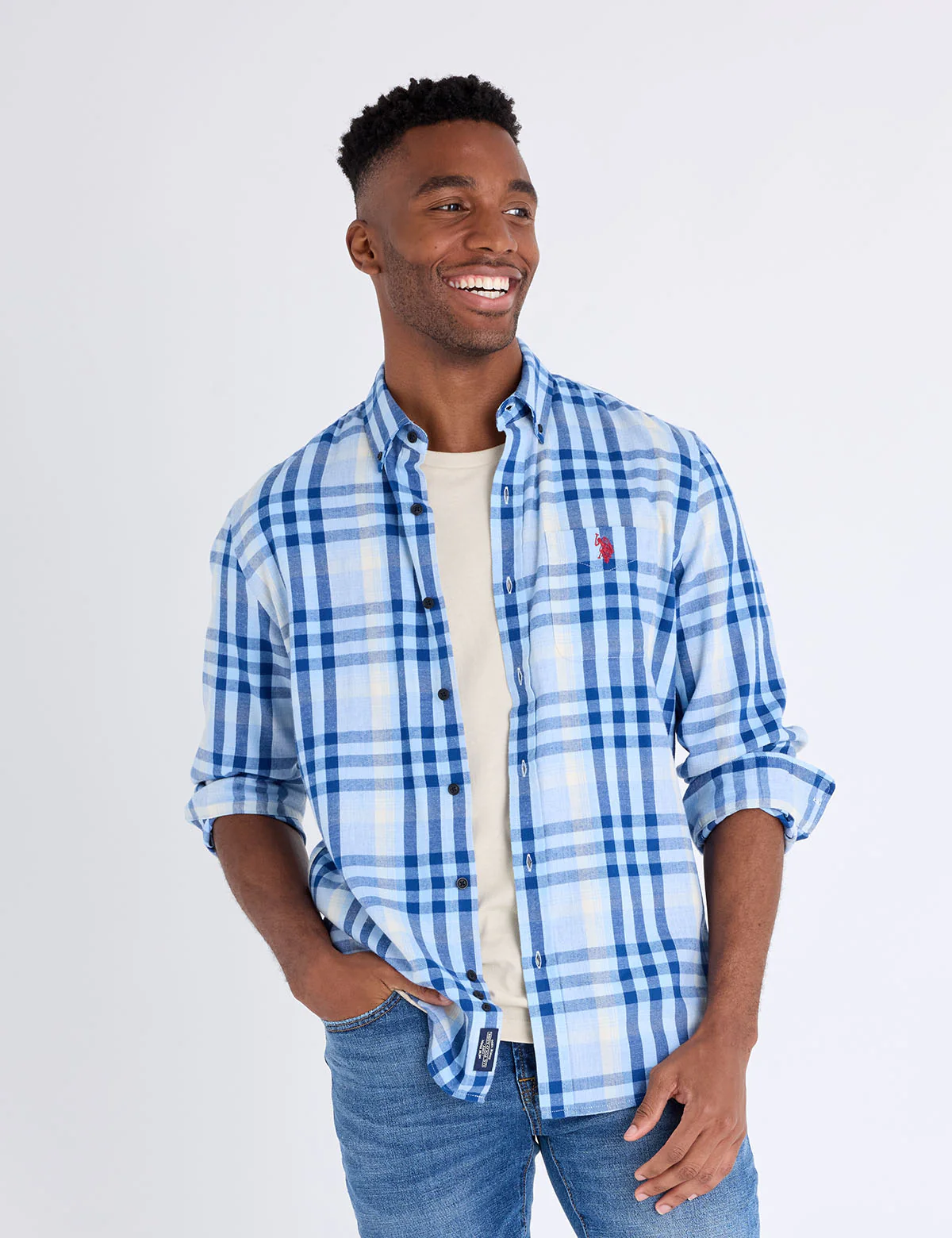 12957-long-sleeve-large-plaid-peached-twill-shirt-1.webp LONG SLEEVE LARGE PLAID PEACHED TWILL SHIRT