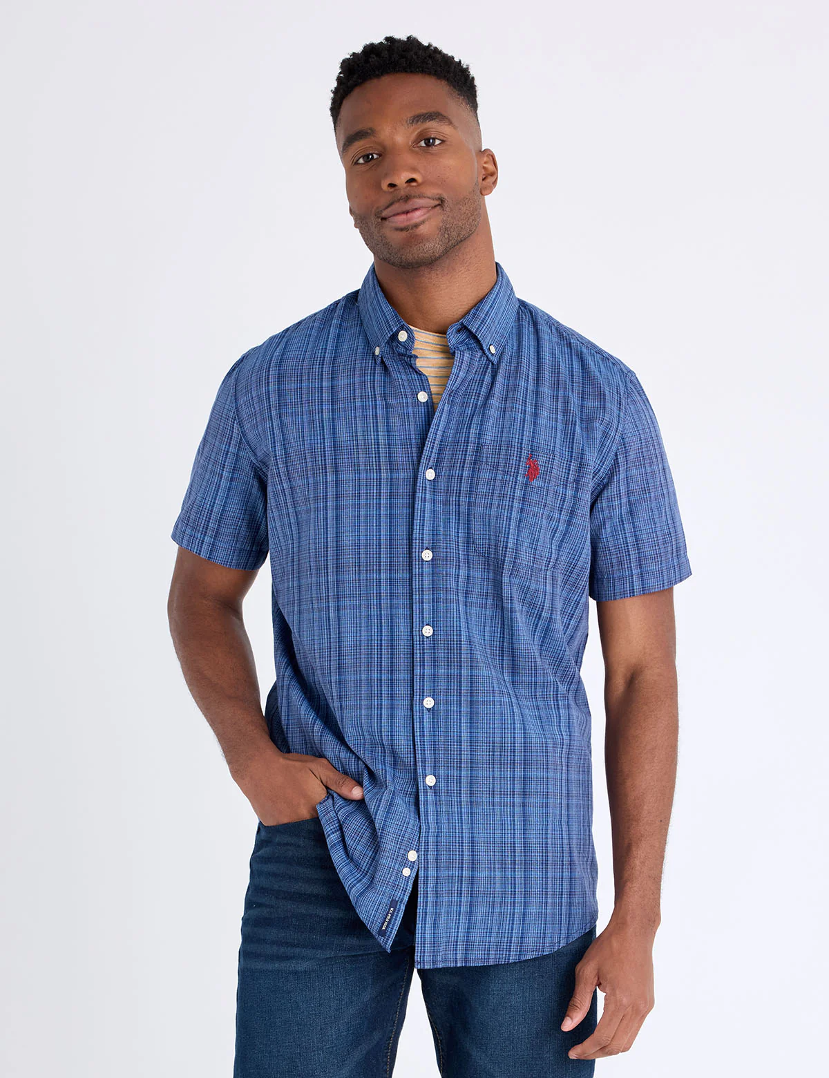 13026-yarn-dye-cotton-short-sleeve-shirt-1.webp YARN DYE COTTON SHORT SLEEVE SHIRT