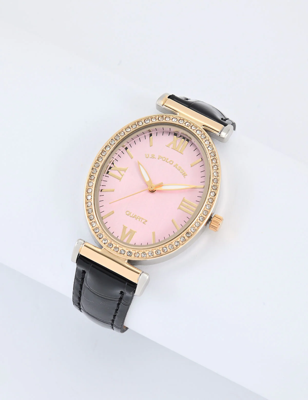 13191-ladies-black-embossed-strap-watch-1.webp LADIES BLACK EMBOSSED STRAP WATCH