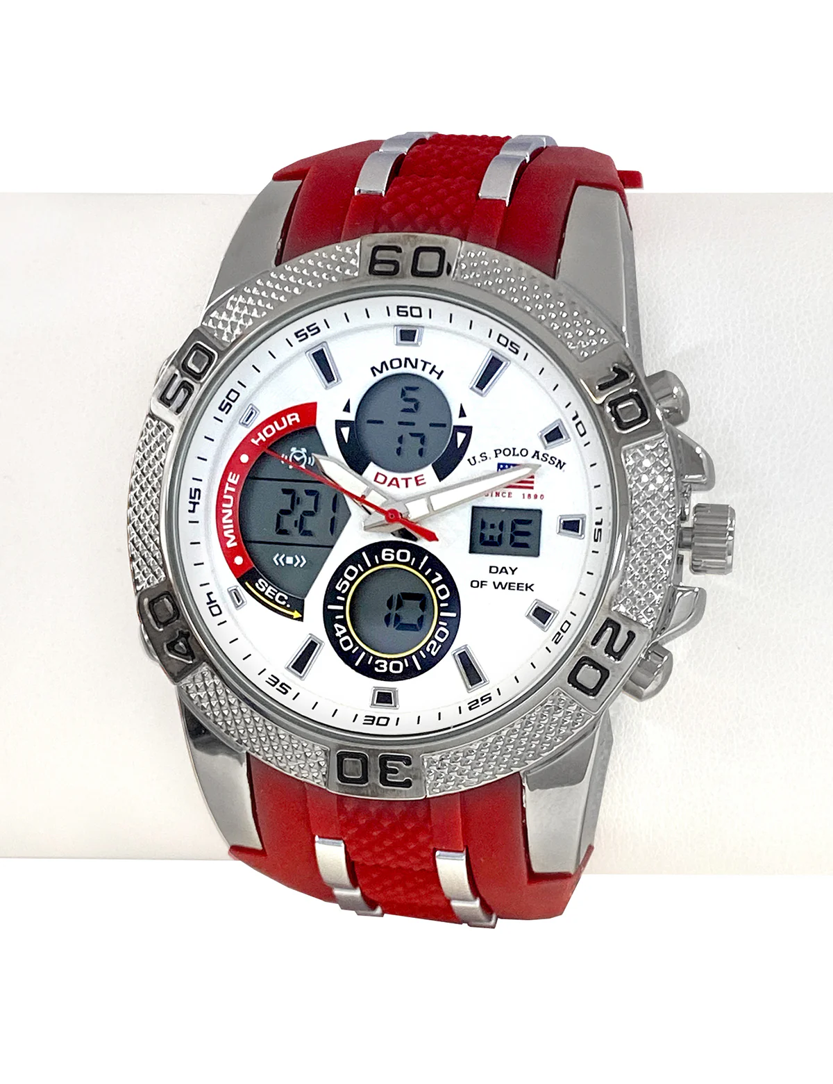 13197-mens-red-strap-anadigi-watch-1.webp MENS RED STRAP ANADIGI WATCH