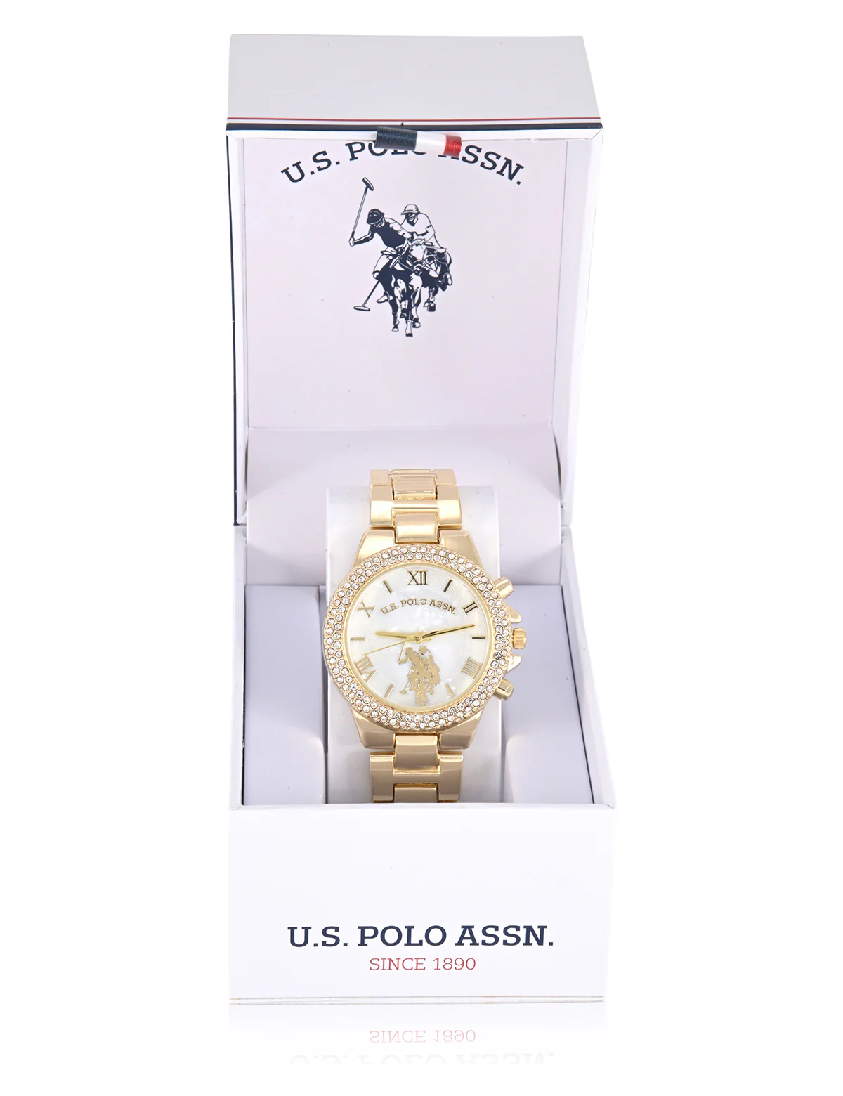13311-ladies-gold-embellished-link-watch-3.webp LADIES GOLD EMBELLISHED LINK WATCH