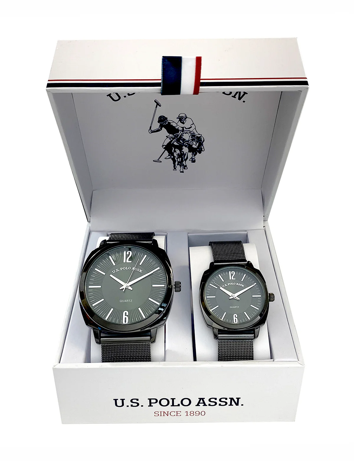 13312-his-and-hers-gunmetal-mesh-strap-watch-set-1.webp HIS AND HERS GUNMETAL MESH STRAP WATCH SET