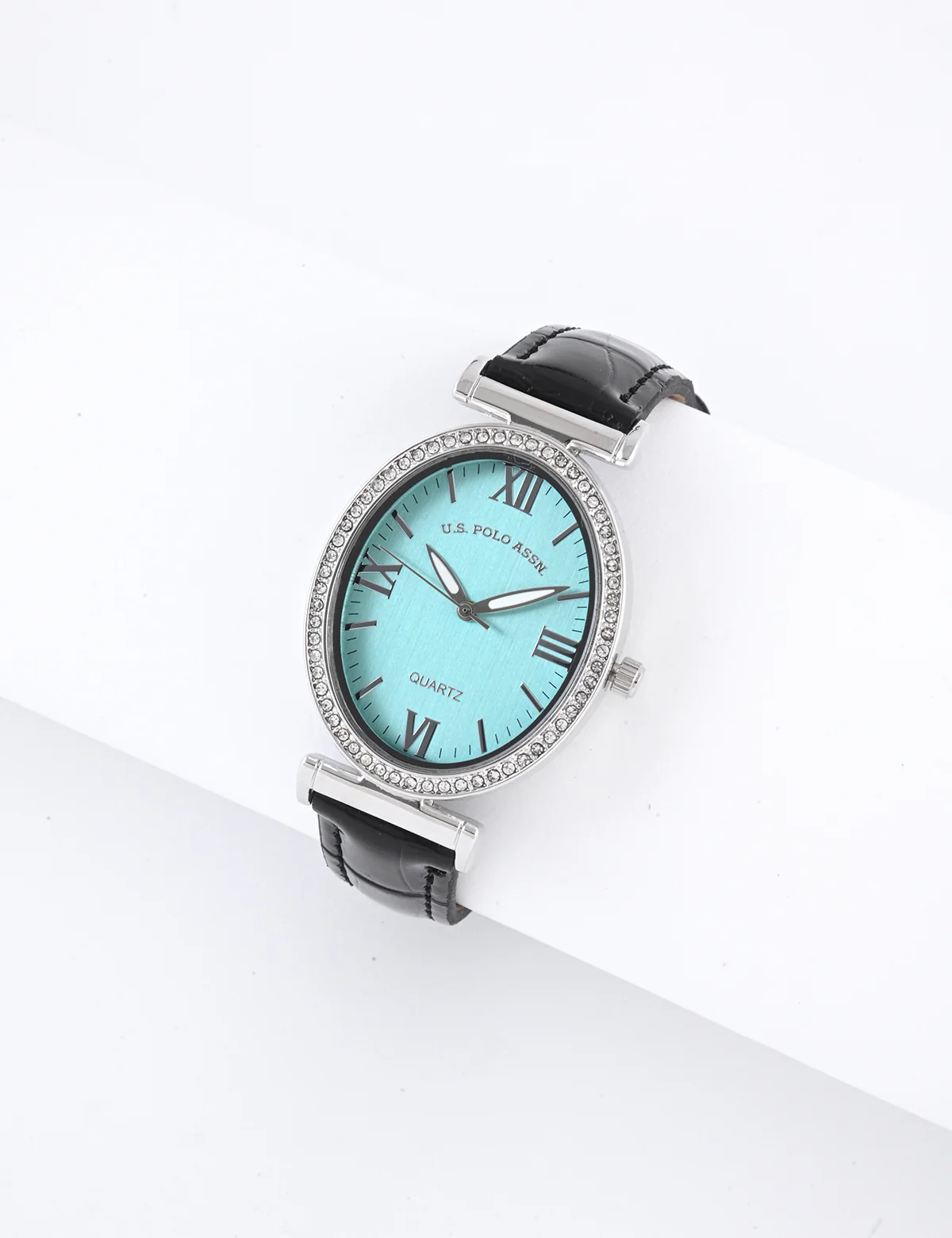 13369-ladies-black-embossed-strap-watch-1.webp LADIES BLACK EMBOSSED STRAP WATCH