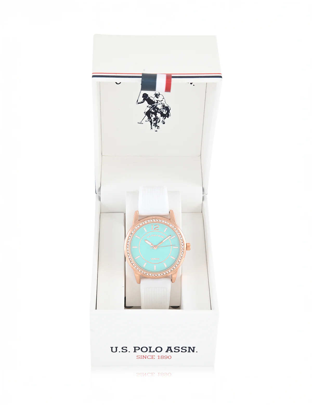 13380-ladies-blue-face-watch-with-gold-accent-2.webp LADIES BLUE FACE WATCH WITH GOLD ACCENT
