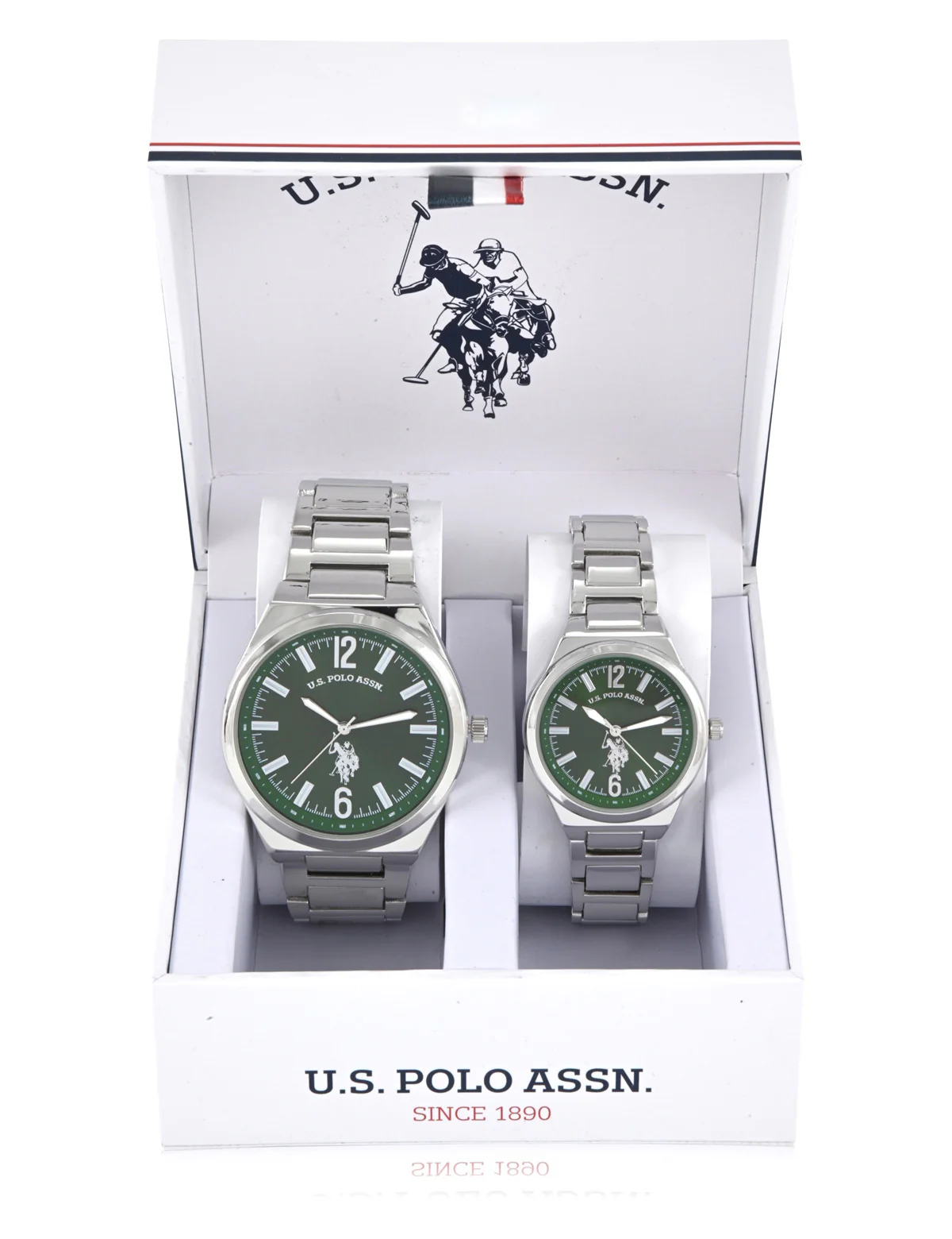 13419-his-and-hers-silver-link-watch-set-1.webp HIS AND HERS SILVER LINK WATCH SET
