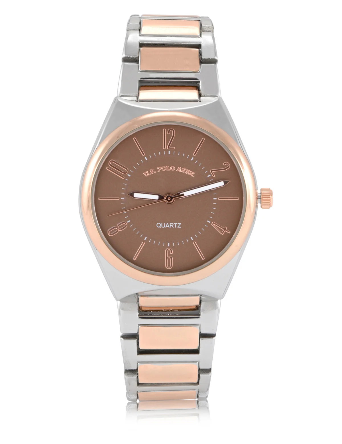 LADIES TWO TONE LINK WATCH