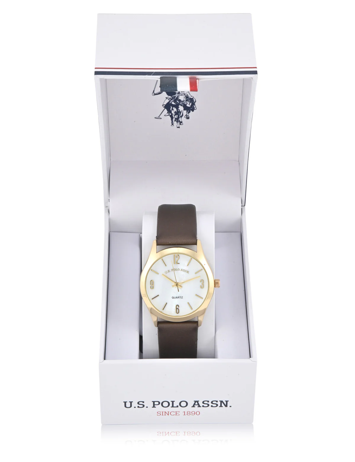 13485-ladies-brown-strap-watch-with-gold-accent-2.webp LADIES BROWN STRAP WATCH WITH GOLD ACCENT