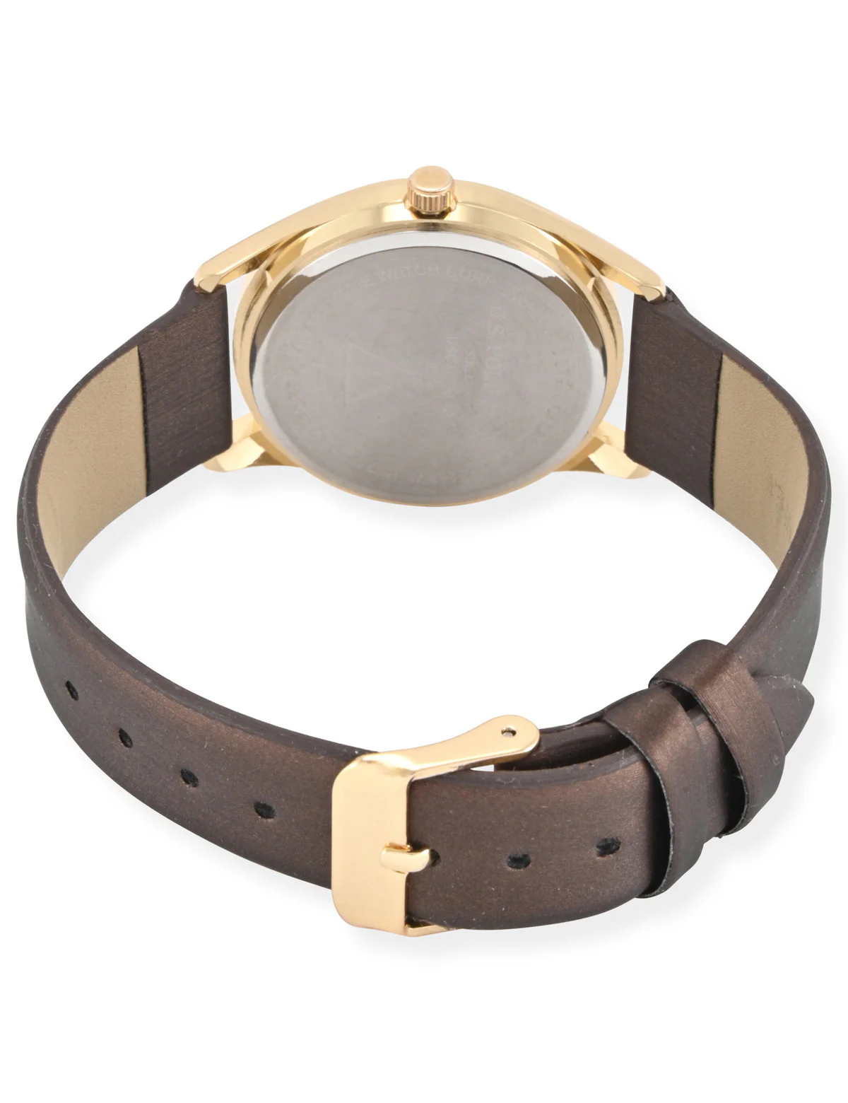 13485-ladies-brown-strap-watch-with-gold-accent-3.webp LADIES BROWN STRAP WATCH WITH GOLD ACCENT