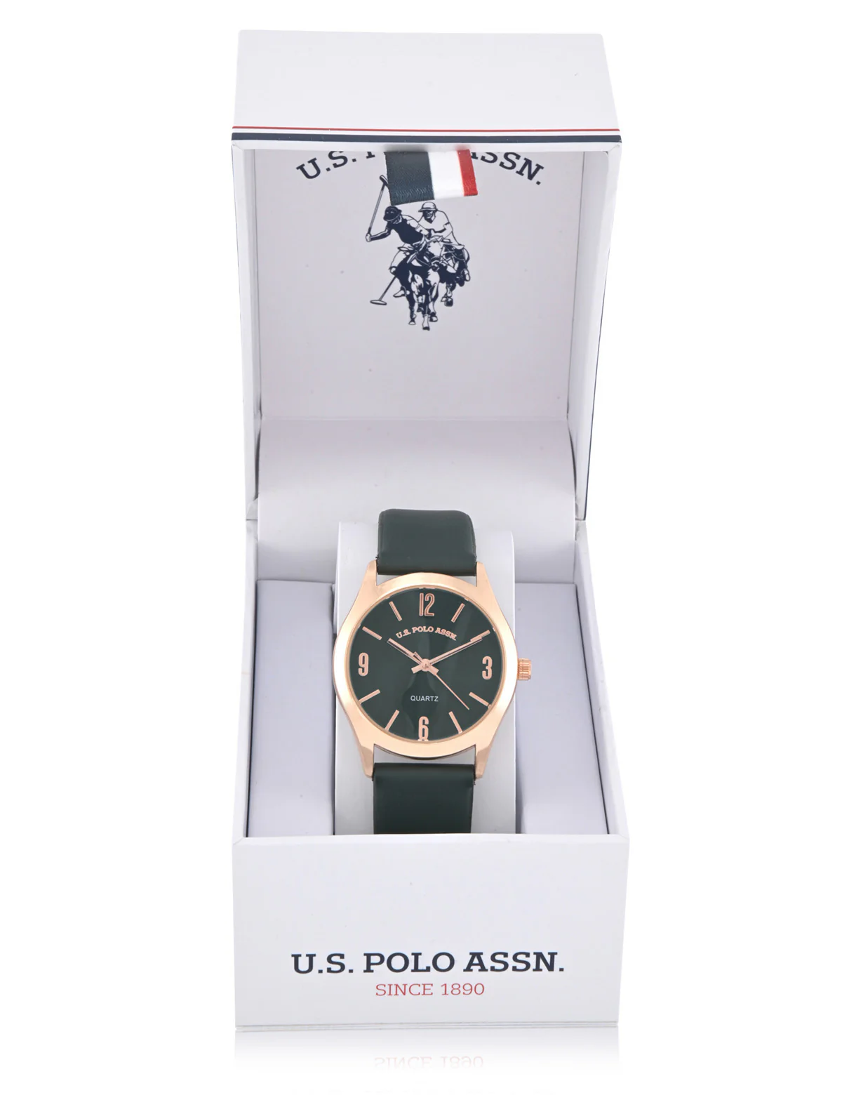 13501-ladies-green-strap-watch-with-gold-accent-3.webp LADIES GREEN STRAP WATCH WITH GOLD ACCENT