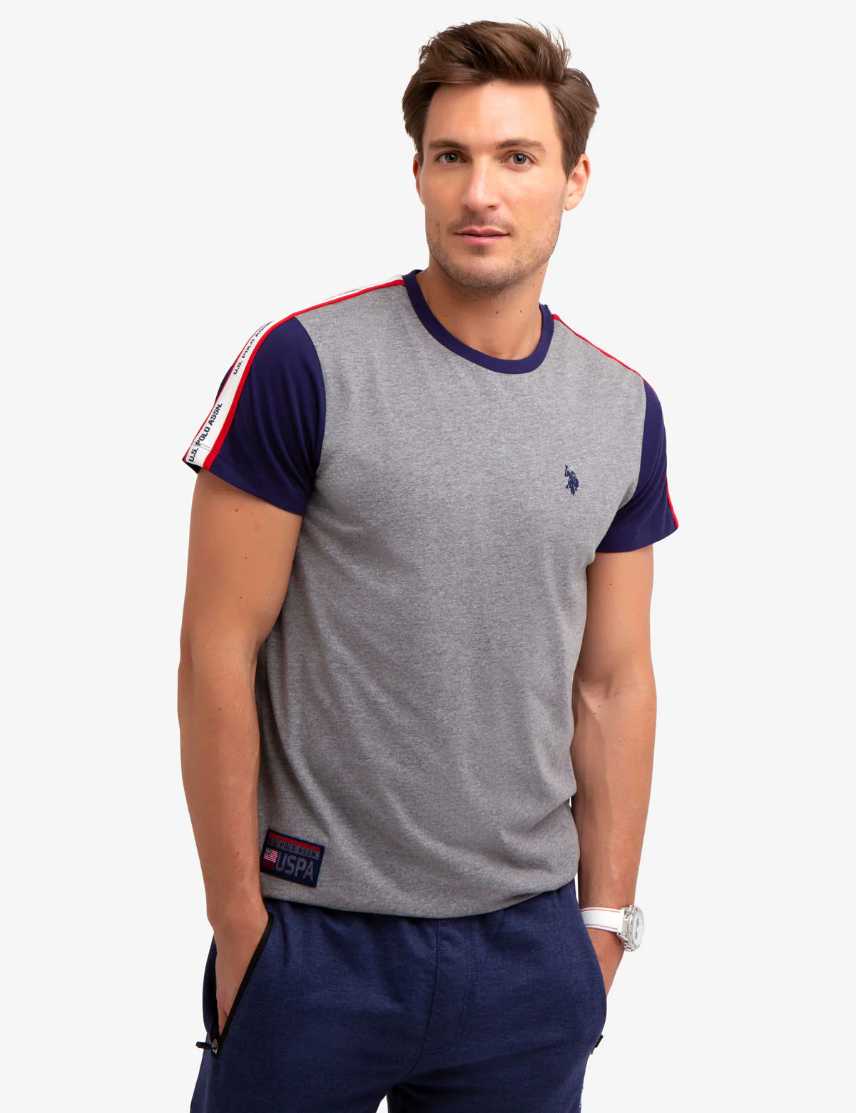 14014-colorblock-t-shirt-with-u.s.-polo-assn.-taping-1.webp COLORBLOCK T-SHIRT WITH U.S. POLO ASSN. TAPING