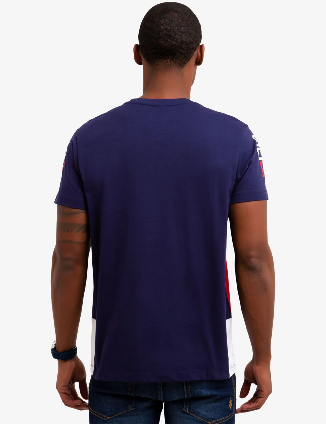 CREW NECK U.S. POLO ASSN. PATCH T-SHIRT