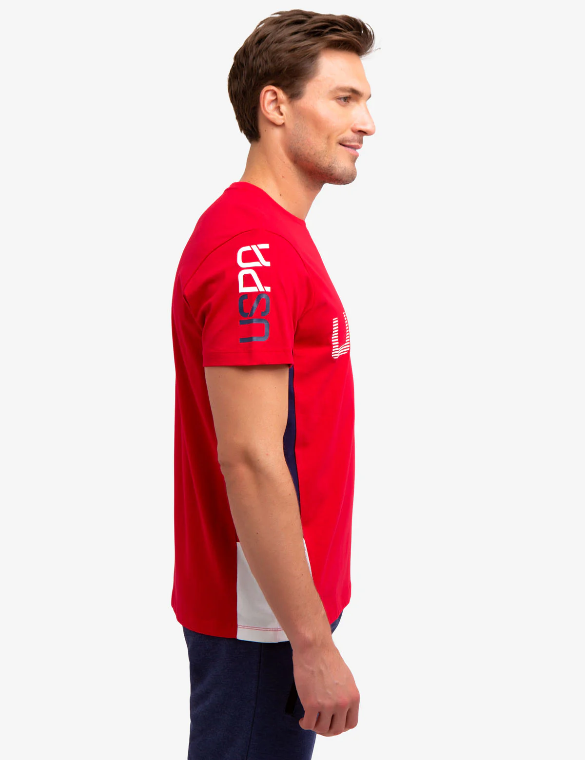 CREW NECK U.S. POLO ASSN. PATCH T-SHIRT