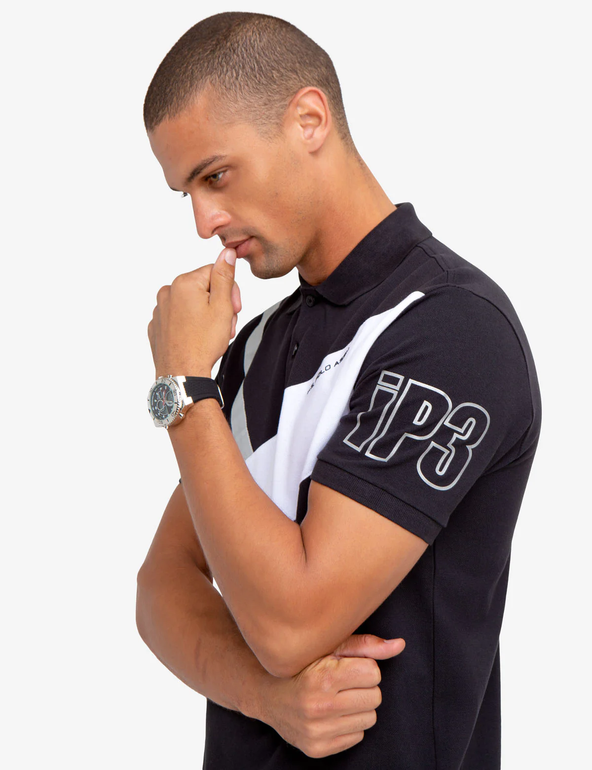 14080-silver-metallic-detail-colorblock-polo-shirt-6.webp SILVER METALLIC DETAIL COLORBLOCK POLO SHIRT