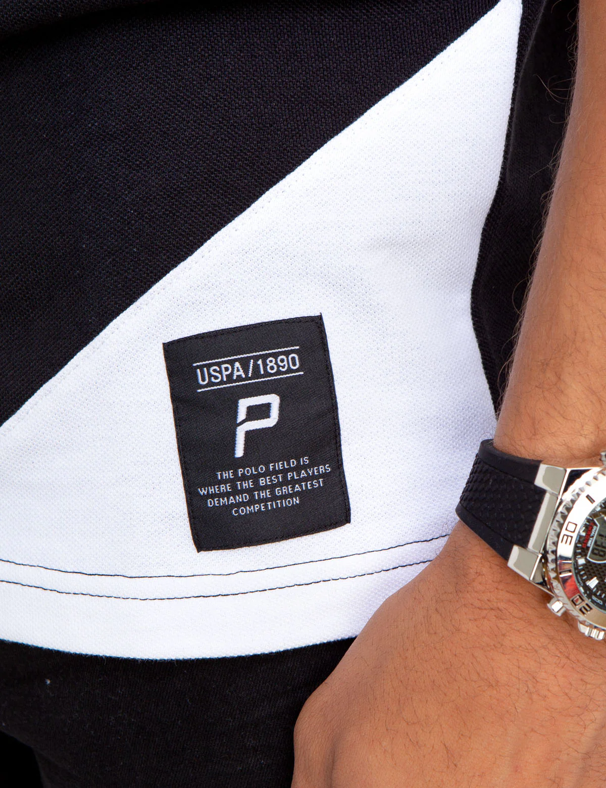 14080-silver-metallic-detail-colorblock-polo-shirt-9.webp SILVER METALLIC DETAIL COLORBLOCK POLO SHIRT