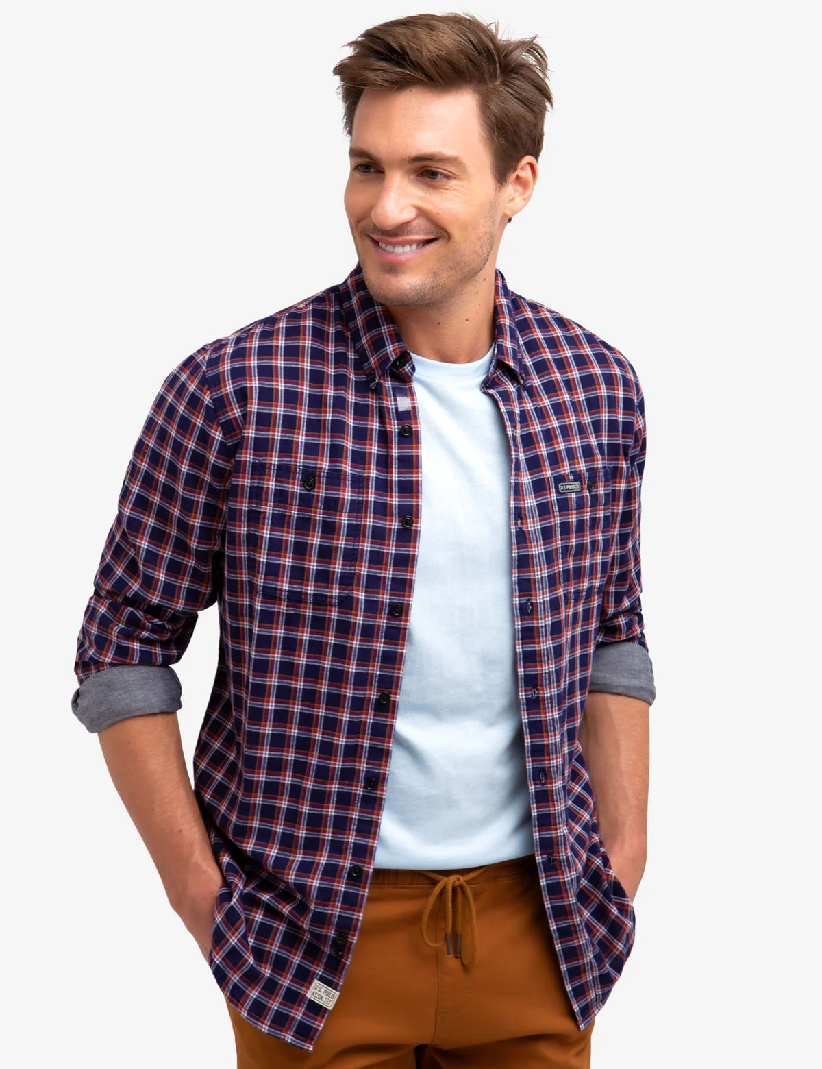 14091-plaid-shirt-with-chambray-interior-1.webp PLAID SHIRT WITH CHAMBRAY INTERIOR