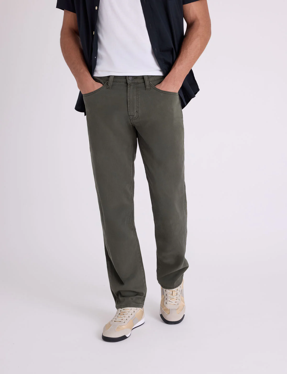 SLIM STRAIGHT 5 POCKET STRETCH CHINO PANTS