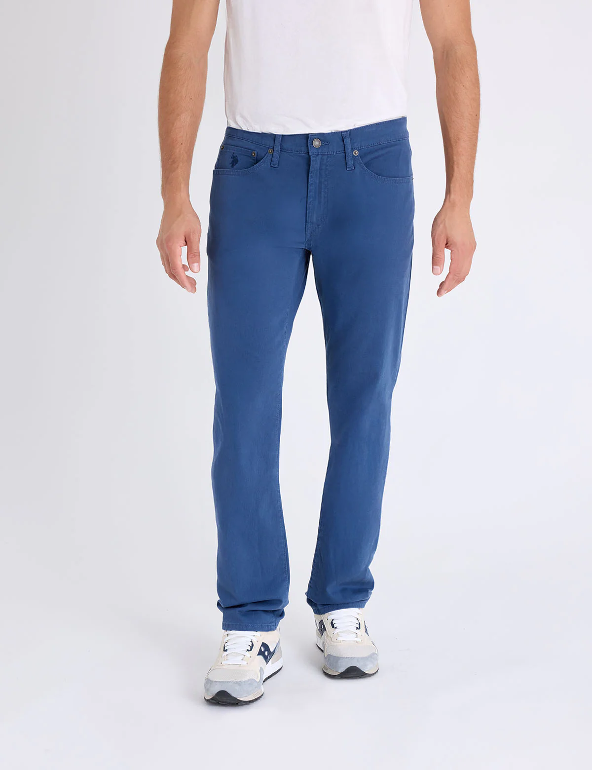 SLIM STRAIGHT 5 POCKET STRETCH CHINO PANTS