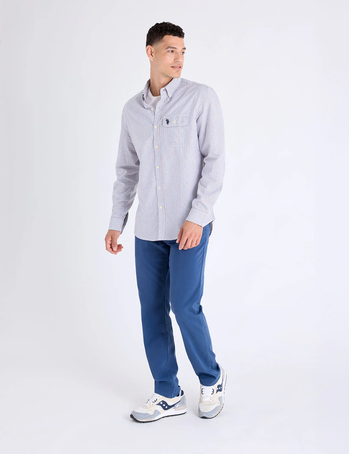 SLIM STRAIGHT 5 POCKET STRETCH CHINO PANTS