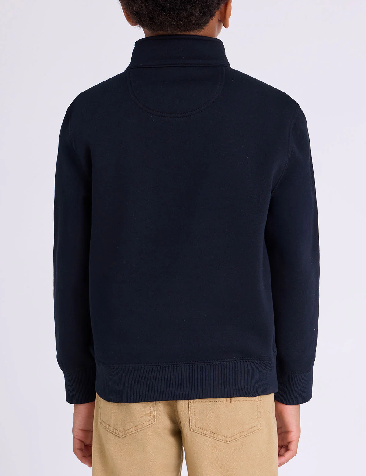 BOYS USA 1/4 ZIP FLEECE MOCK PULLOVER