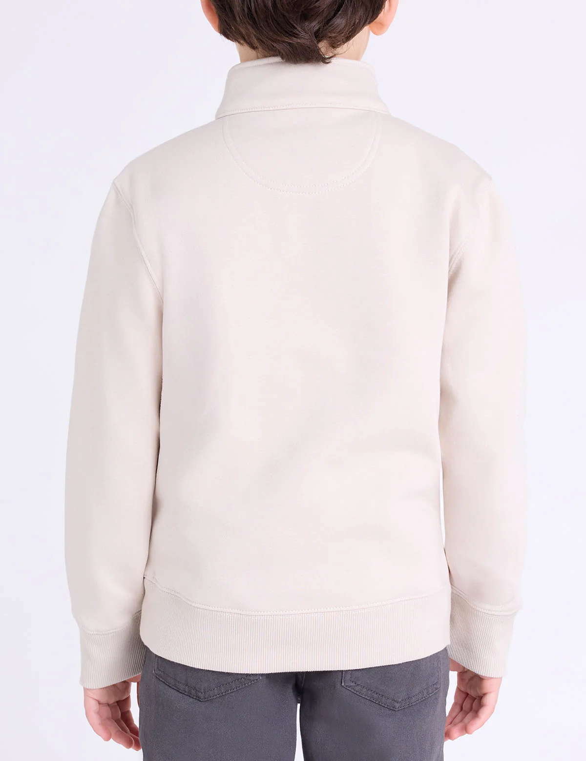 BOYS USA 1/4 ZIP FLEECE MOCK PULLOVER