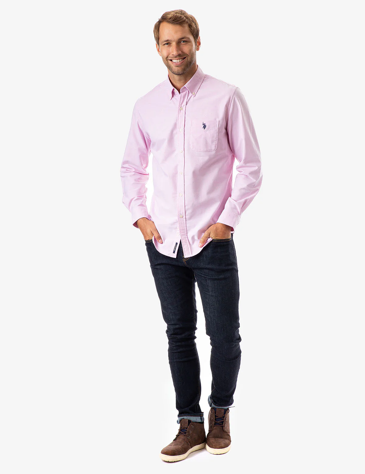 LONG SLEEVE STRETCH OXFORD SHIRT