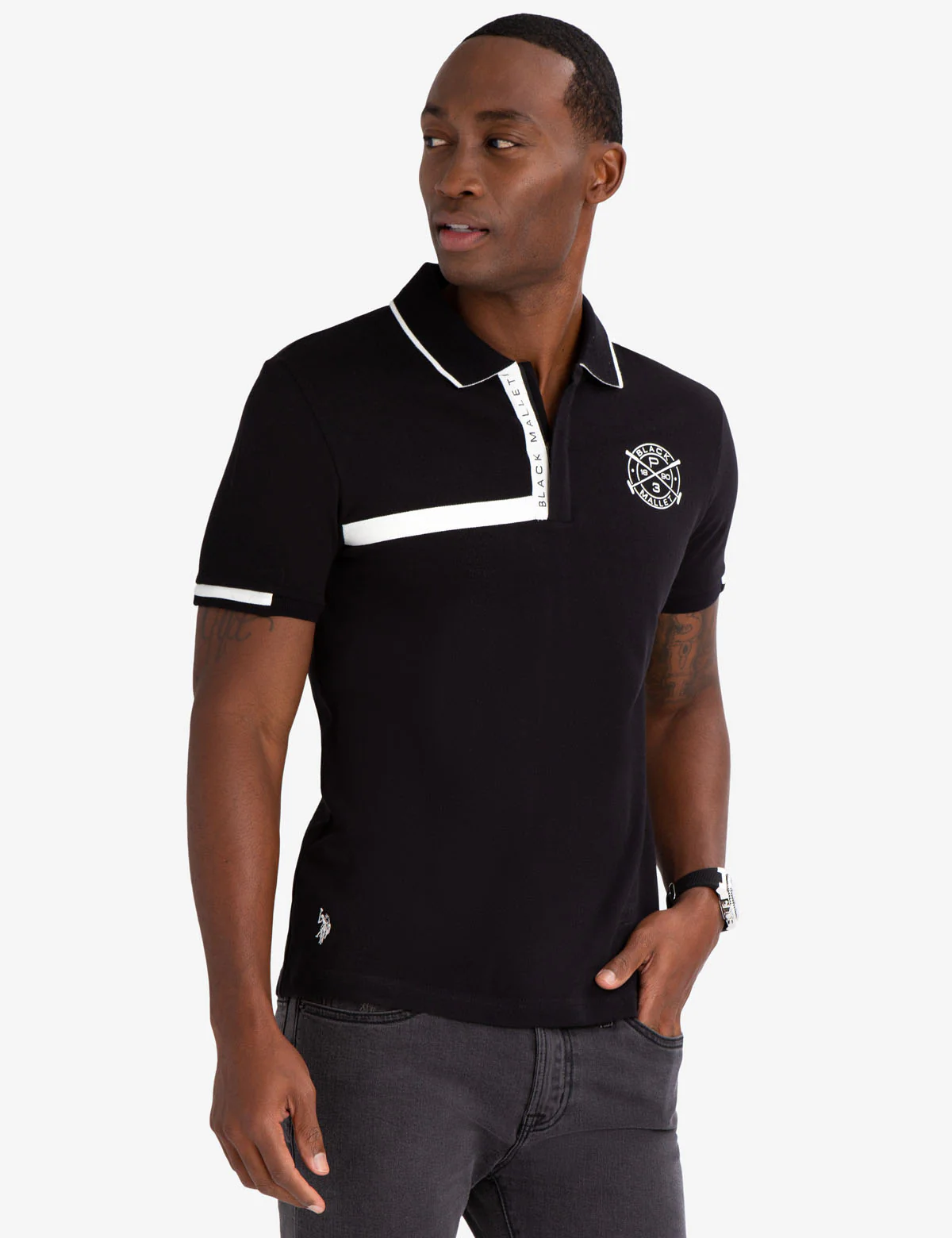 15401-black-mallet-slim-fit-zipper-polo-shirt-1.webp BLACK MALLET SLIM FIT ZIPPER POLO SHIRT