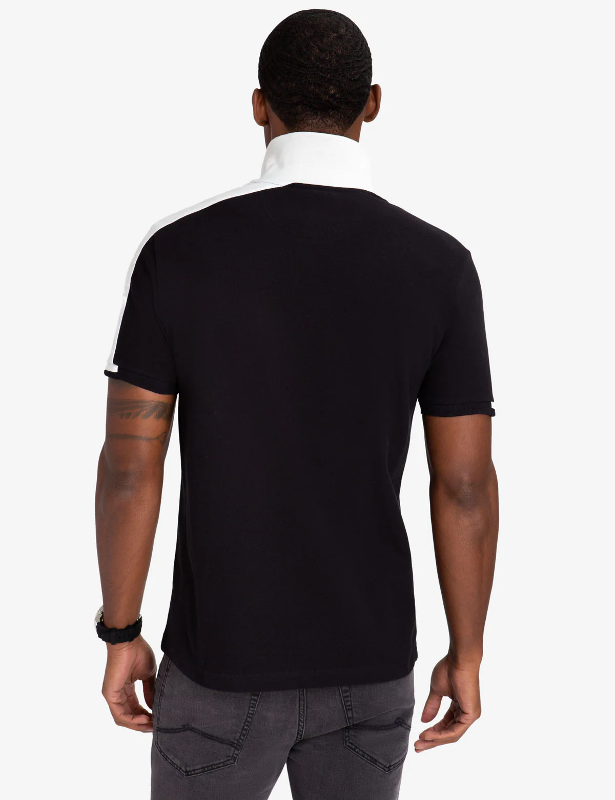 15401-black-mallet-slim-fit-zipper-polo-shirt-4.webp BLACK MALLET SLIM FIT ZIPPER POLO SHIRT