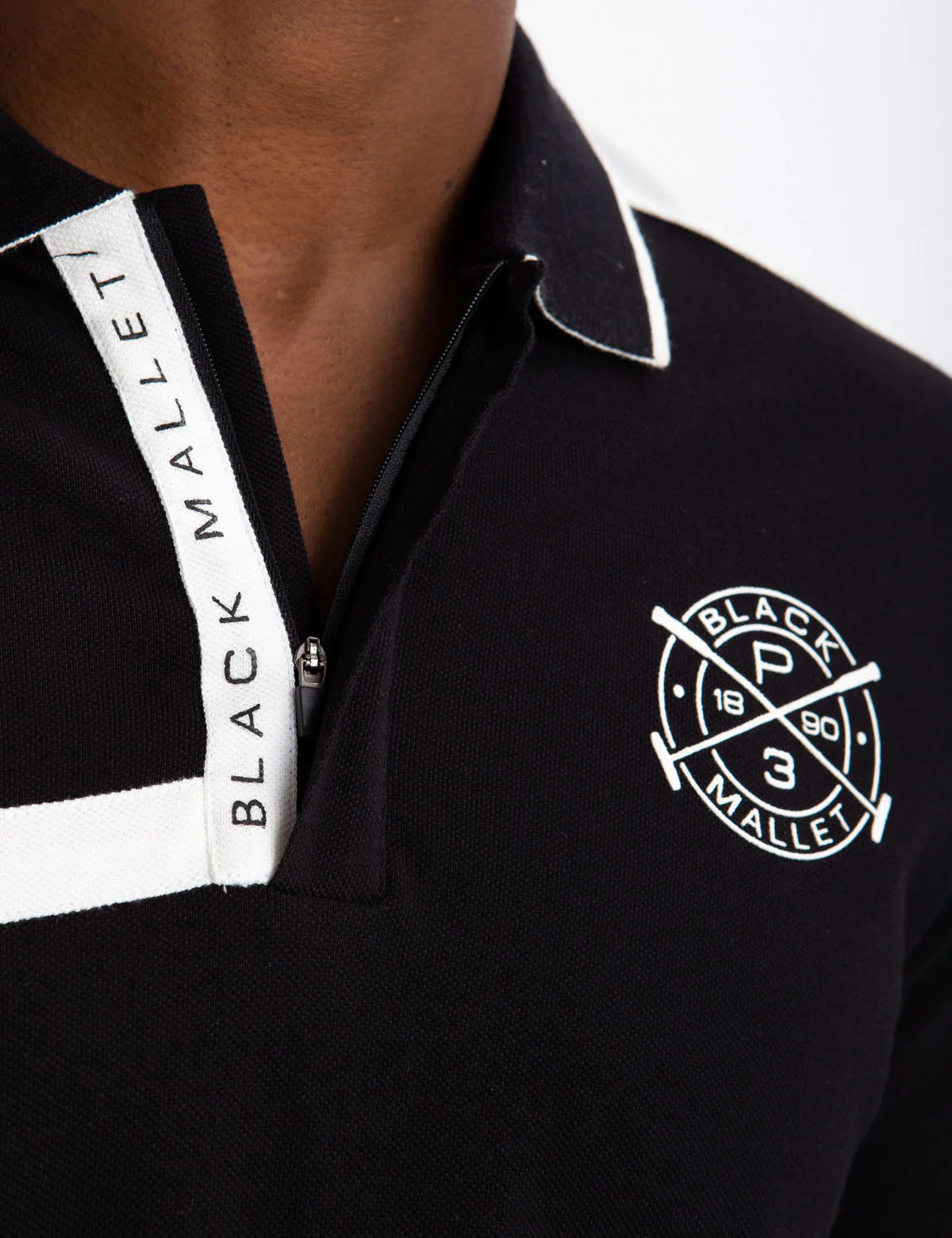 15401-black-mallet-slim-fit-zipper-polo-shirt-5.webp BLACK MALLET SLIM FIT ZIPPER POLO SHIRT