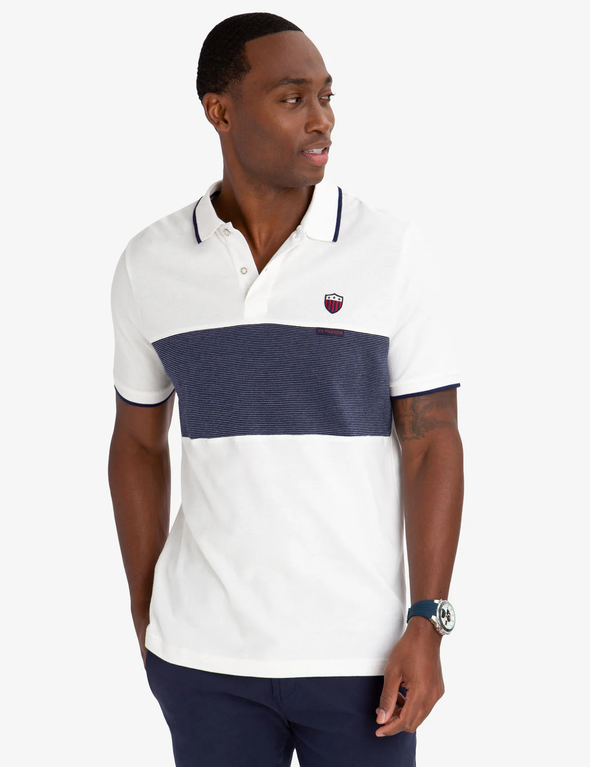 15445-crest-texture-striped-polo-shirt-1.webp CREST TEXTURE STRIPED POLO SHIRT