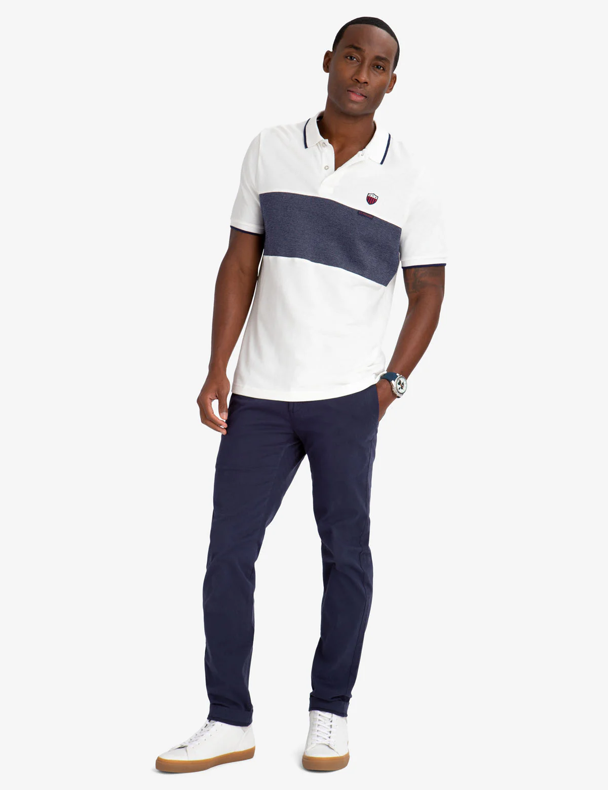 15445-crest-texture-striped-polo-shirt-2.webp CREST TEXTURE STRIPED POLO SHIRT