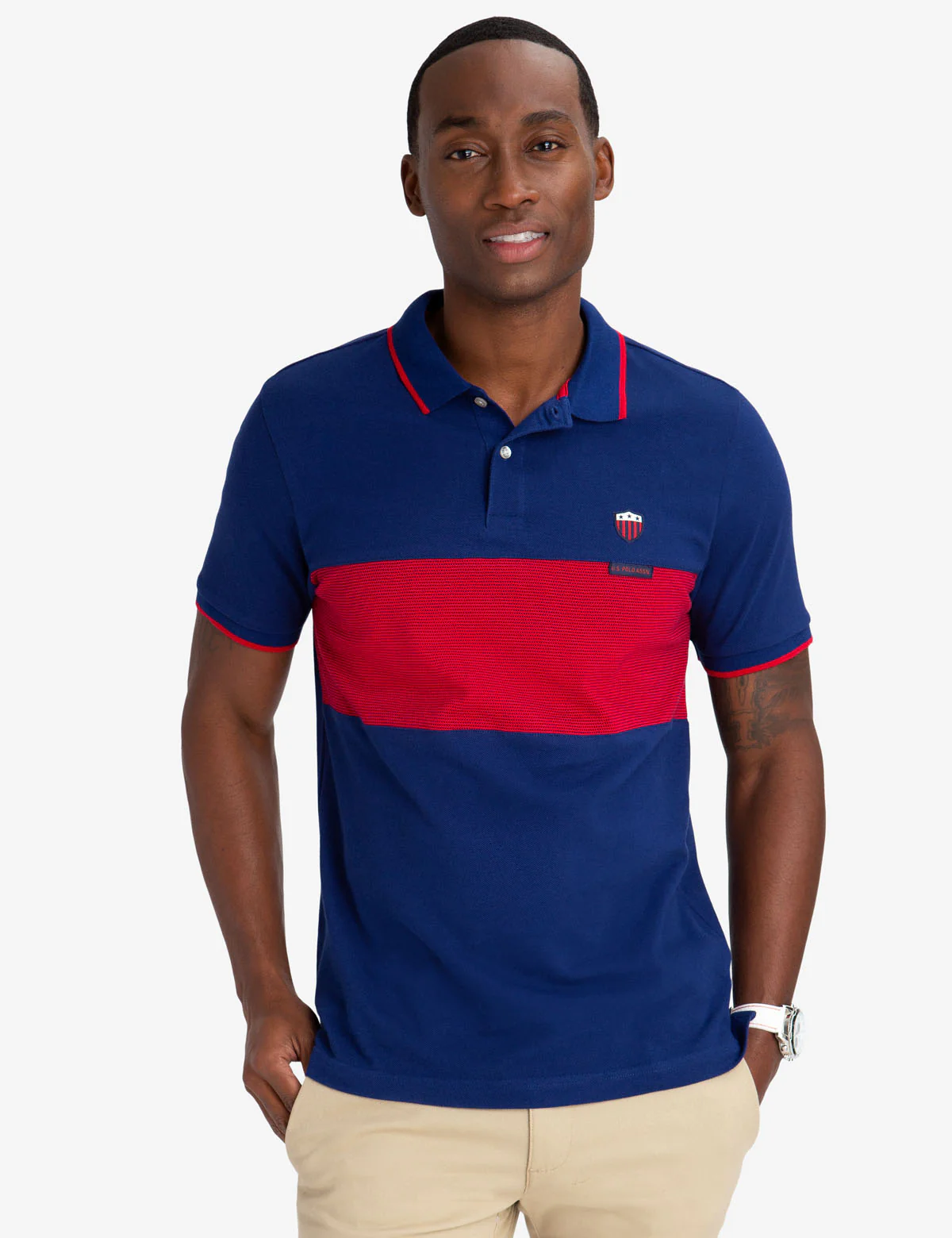 15445-crest-texture-striped-polo-shirt-4.webp CREST TEXTURE STRIPED POLO SHIRT